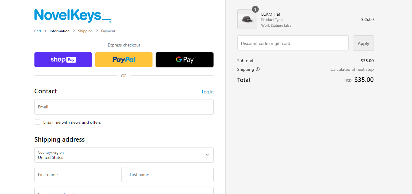 How to apply Novelkeys coupon code